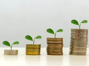 積まれたコイン